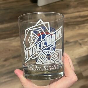 VINTAGE 1987 Superbowl Giants Glass